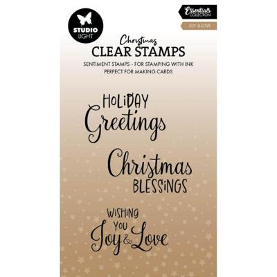 Studio Light • essentials clear stamp joy & love