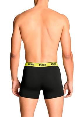 Puma Everyday Basic Boxershort Heren 3-Pack Zwart Combi - Maat XL - Kleur: ZwartGeelBlauwOranje | Soccerfanshop