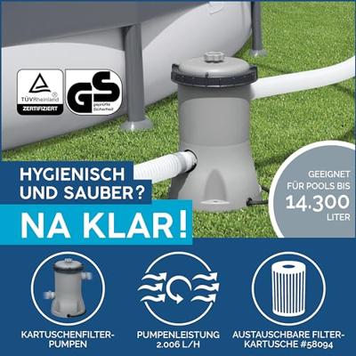 Bestway fast set zwembadset 457x84 cm 57313 - thumbnail