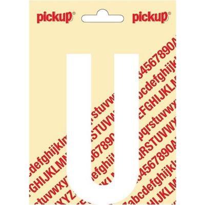 Plakletter Nobel Sticker witte letter U wit Pickup - Pickup Plakletter Nobel Sticker witte letter U wit Pickup - Pickup