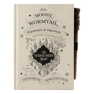 Harry Potter Premium Notebook A5 with Light Marauder's Map