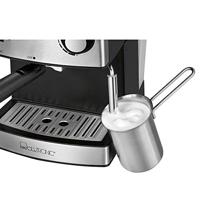 Clatronic ES 3643 Espressomachine met filterhouder Zwart, RVS 850 W Met kopverwarmer, Met melkopschuimer - thumbnail