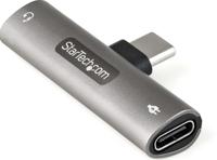 Adapter USB C naar Jack 3.5 mm Startech CDP235APDM Zilverkleurig - thumbnail