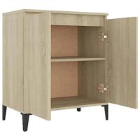Dressoir 60x35x70 cm bewerkt hout sonoma eikenkleurig - thumbnail