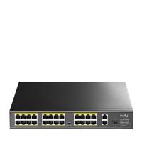Cudy 24-port 10/100m poe+ switch (zwart) - thumbnail