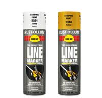 Rust-Oleum lijnmarkering - Hard Hat - wit - mat - 0.5l - spuitbus - thumbnail