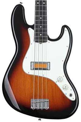 Fender Gold Foil Jazz Bass 2-Tone Sunburst EB Limited Edition elektrische basgitaar met deluxe gigbag