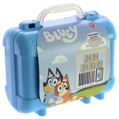 Multiprint Bluey reis stempel- en kleurkoffer Multiprint Bluey reis stempel- en kleurkoffer