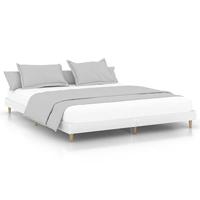 Bedframe massief hout wit 200x200 cm - thumbnail