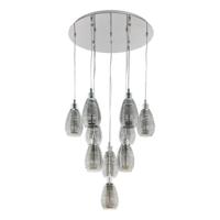 Stars of Light 10-light hanging lampSiracusa chrome - 39506 - thumbnail