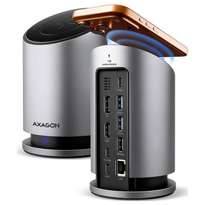 AXAGON USB-C dockingstation Incl. laadfunctie, USB-C Power Delivery