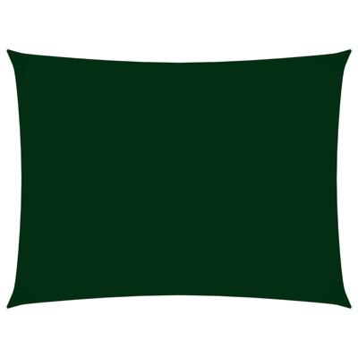 VidaXL Schaduwdoek rechthoekig 5x7 m oxford stof donkergroen