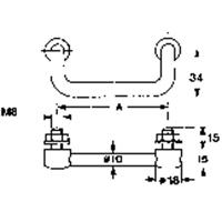 Mentor 3286.1003 Draaghandgreep Chroom (l x b x h) 118 x 34 x 10 mm 1 stuk(s) - thumbnail