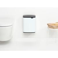 Brabantia Bo afvalemmer 7 liter met kunststof binnenemmer white - thumbnail