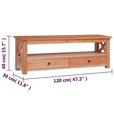 VidaXL Tv-meubel 120x30x40 cm massief mahoniehout