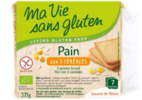 Ma Vie Sans Brood 3 granen glutenvrij bio 375 Gram - thumbnail