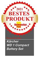 Kärcher Home & Garden WD 1 Compact Battery 1.198-301.0 Nat- en droogzuiger 230 W 7 l Incl. accu - thumbnail