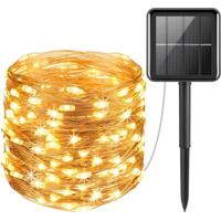 Solar prikkabel twinkle | met 300 leds in koperdraad - thumbnail