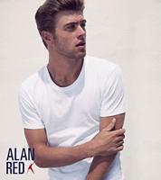 Alan Red James T-Shirt White (6660) Two Pack - thumbnail