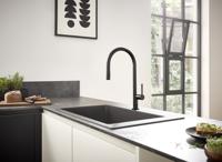 Hansgrohe Talis 1-gr keukenmkr 210 met uitttrekbare vuistdouche rvs-look 72800800 - thumbnail