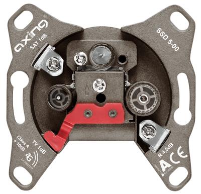 Axing SSD 5-00 Antennedoos TV, FM, Satelliet Inbouw (in muur) Steekleidingdoos