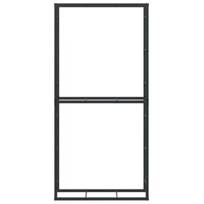 Haardhoutrek 100x30x209 cm staal zwart