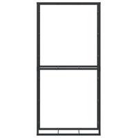 Haardhoutrek 100x30x209 cm staal zwart - thumbnail