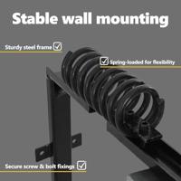 VidaXL Vee borstels verstelbaar rood en blauw 84 x 10 x 91 cm pvc - thumbnail