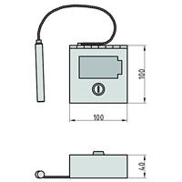Basi Noodsleutelkast NK 215H 2150-0003 Rood - thumbnail