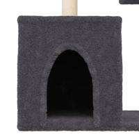 VidaXL Kattenmeubel met sisal krabpalen 86 cm donkergrijs - thumbnail