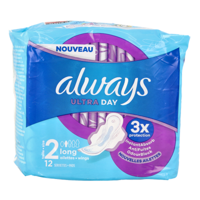 Always Maandverband ultra day long 12 Stuks Always Maandverband ultra day long 12 Stuks