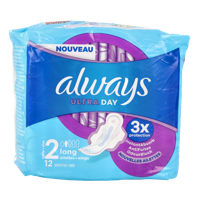 Always Maandverband ultra day long 12 Stuks - thumbnail