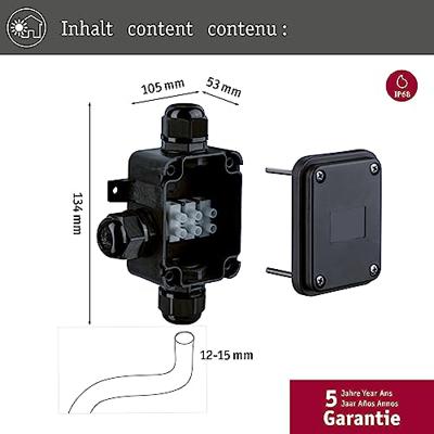 Paulmann 237 Verdeler 3-voudig 230 V Zwart