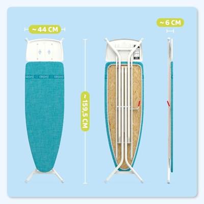 Airpro Large Strijkplank 120x42cm blauw - thumbnail