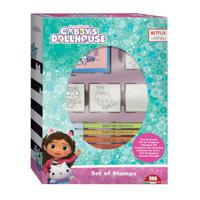 Multiprint Gabby&apos;s poppenhuis stempelset met 4 stempels - thumbnail