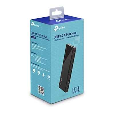 TP-LINK UH720 USB 3.2 Gen 1-hub 7 + 2 poorten Met snellaadpoort Zwart