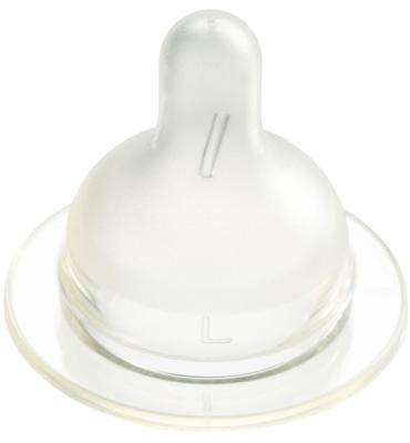 Difrax Flesspeen soft breed large 2 Stuks Difrax Flesspeen soft breed large 2 Stuks