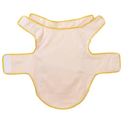 Hondenregenjas met reflecterende strips polyester geel XL