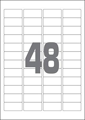 A4 etiketten 45,7 x 21,2 mm wit 100 vel Sorex
