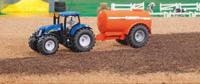 Siku tractor met enkele as vacuumtank Van der Leeden - Van der leeden - thumbnail