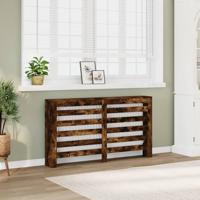 VidaXL Radiatorombouw 149x20x82 cm bewerkt hout gerookt eikenkleurig - thumbnail