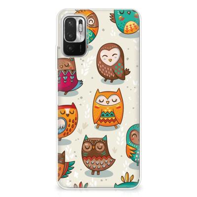 Xiaomi Redmi Note 10/10T 5G | Poco M3 Pro | TPU Hoesje | Vrolijke Uilen