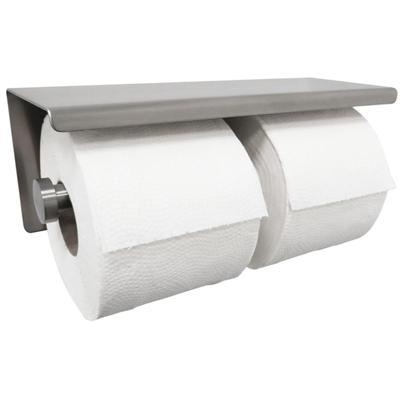 Wiesbaden Brush Dubbele Toiletrolhouder - RVS