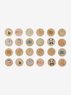 Memospel met dieren van FSC®-hout hout Memospel met dieren van FSC®-hout hout