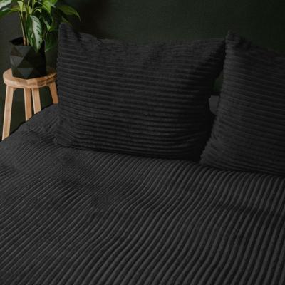 RoyalTextile - Rib Teddy Dekbedovertrek - Zwart - 240 x 220 RoyalTextile - Rib Teddy Dekbedovertrek - Zwart - 240 x 220