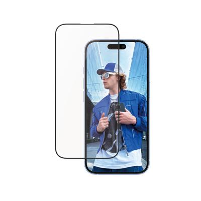 PanzerGlass Veiligheidsbril voor iPhone 16, van aluminium, ultra-breed