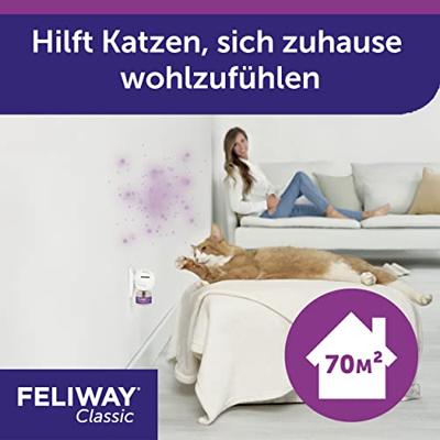 Feliway Classic Verdamper voor de kat 3 Navullingen Feliway Classic Verdamper voor de kat 3 Navullingen