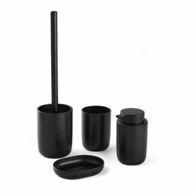 Badset TODAY HOY Zwart Plastic Modern 4 Onderdelen (4 Stuks)