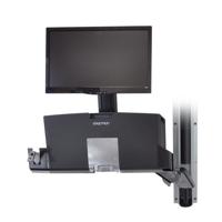 Ergotron StyleView® Sit-Stand Combo Monitor-wandbeugel 1-voudig 25,4 cm (10) - 61 cm (24) Zwart, Aluminium In hoogte verstelbaar, Toetsenbordhouder, - thumbnail