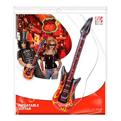 Rocker Opblaasbare Gitaar Met Vlammen 105cm